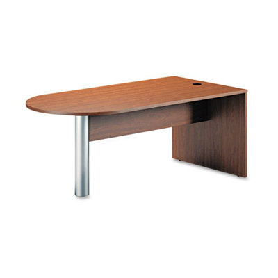 Mayline Group Brighton Series Writing Desk Peninsula in Cherry