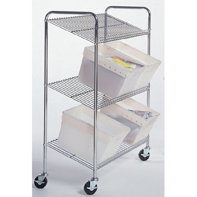Mayline Group Mailroom Furniture: Wire Tote Cart