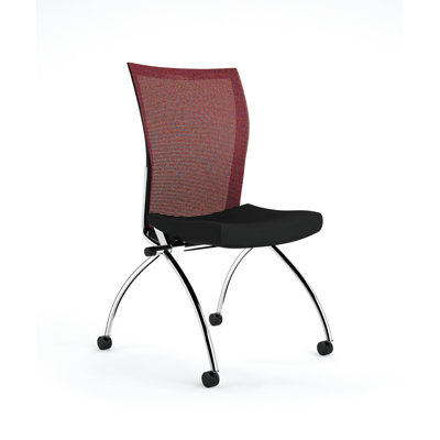Mayline Group Reflections High Back Armless Chair (Set of 2)