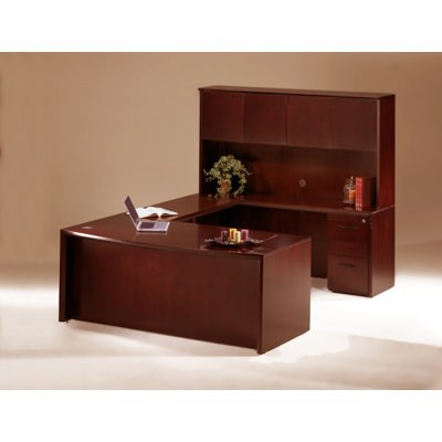 Mayline Group Corsica Executive Suite with Wood Door Hutch