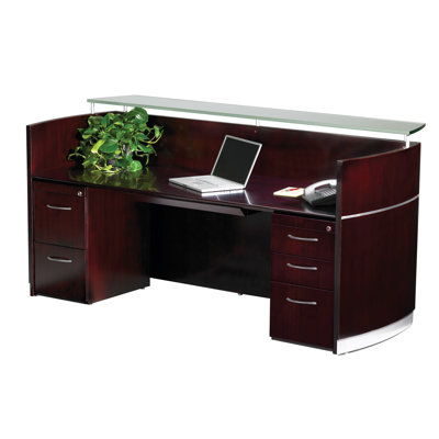 Mayline Group Napoli Reception Station with Pedestal