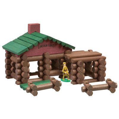 K'NEX Lincoln Logs Classic Edition Frontier Cabin Building Set