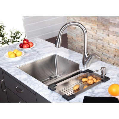 Kraus Stainless Steel 16.5" Colander for Kitchen Sink