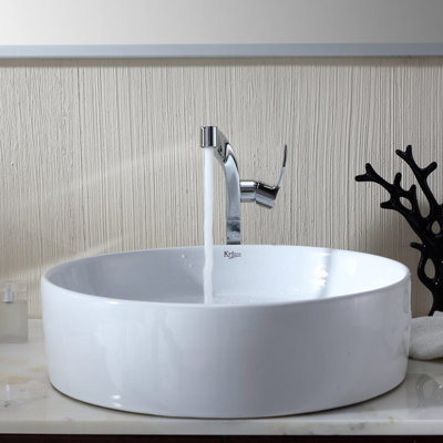 Kraus Bathroom Combos Single Hole Waterfall Typhon Faucet with Single Handle