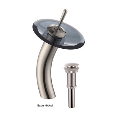 Kraus Bathroom Combos Single Hole Waterfall Faucet Less Handles