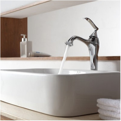 Kraus Bathroom Combos Single Hole Ventus Faucet with Single Handle