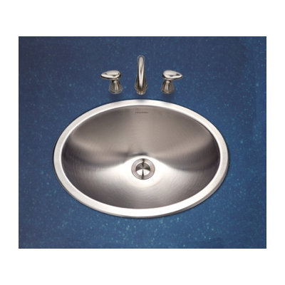 Houzer Club Topmount Oval Bathroom Sink in Satin