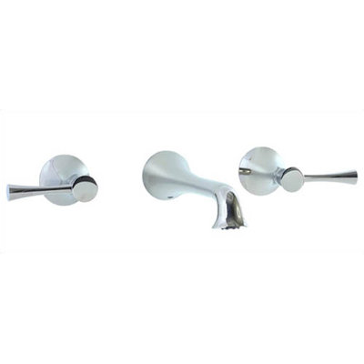 ... Wall Mounted Bathroom Sink Faucet with Double Lever Handles Wayfair