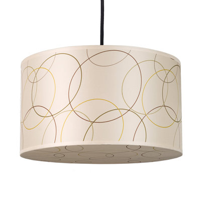 Lights Up! Meridian 1 Light Medium Drum Pendant