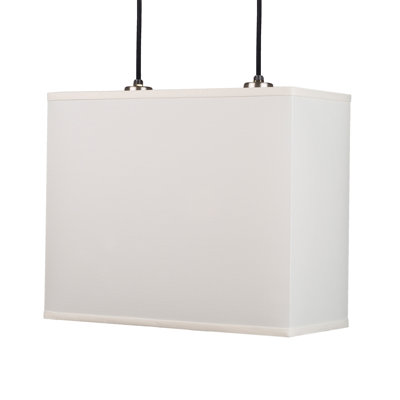 Lights Up! Rex Pendant Lamp with Canopy in Brushed Nickel