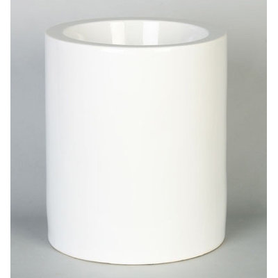 High Rise Pet Dish in High Gloss White