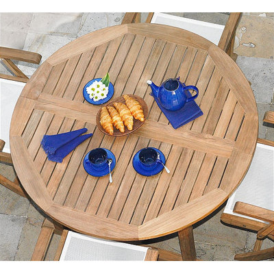 Three Birds Casual Teak Chelsea Riviera 4 Piece Dining Set