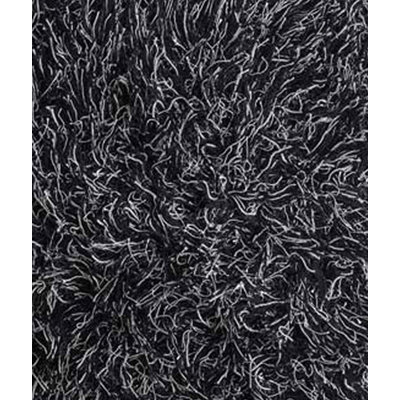 Chandra Rugs Black Shag Floor Pillows