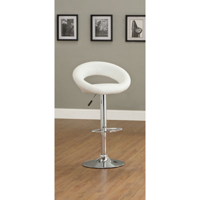 Hokku Designs Theory Leatherette Adjustable Bar Stool