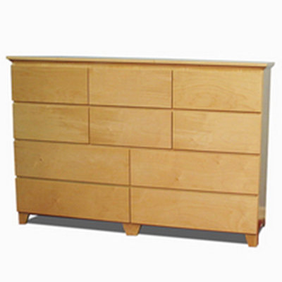 Flat Shaker 10 Drawer Dresser by Gothic Furniture -image