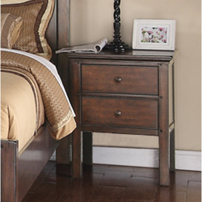 Forest Cove 2 Drawer Nightstand by Oasis Home and Decor -image