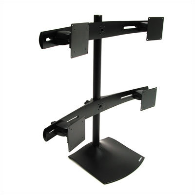 Ergotron Desk Stand 100 Quad Monitor- Vertical