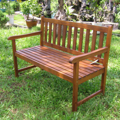 garden bench wood acacia caravan international highland wayfair