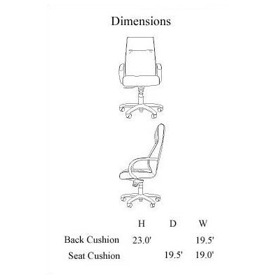 Via Seating Dyce High-Back Office Chair