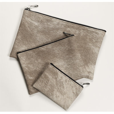 Chilewich Cowhide Zip in Brown
