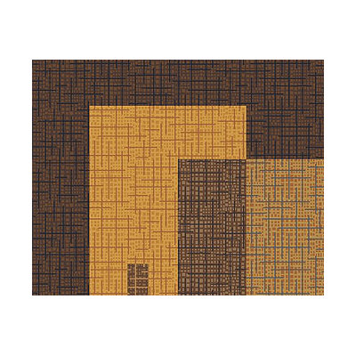 Milliken Pastiche Fairmont Brown Leather Rug