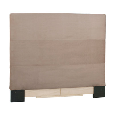 Slipcovered Microsuede Panel Headboard by Howard Elliott -image