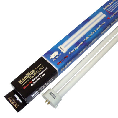 Aqua Euro USA PC Compact Actinic Royal Blue 460nm Aquarium Lamp in White