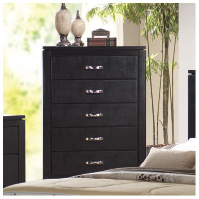 Kearny 5 Drawer Faux Leather Chest by Wildon Home ® -image