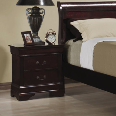 Louis Philippe 2 Drawer Nightstand by Wildon Home ® -image