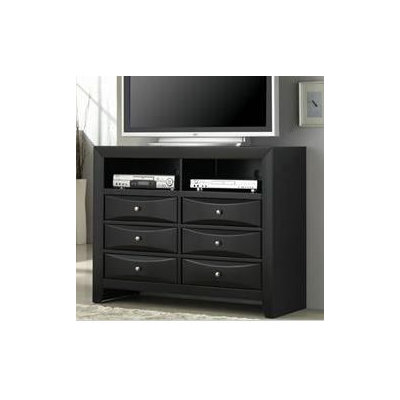 Bevelled Media 6 Drawer Dresser by Wildon Home ® -image