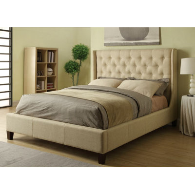 Click To Image : Upholstered Wingback Bed by Wildon Home ® Now