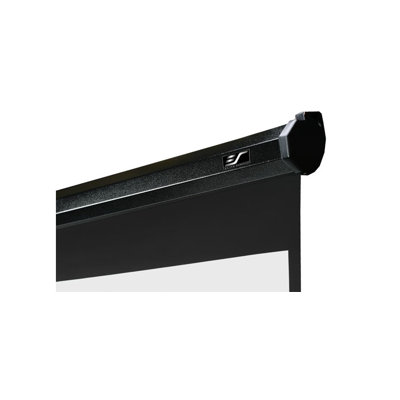 Elite Screens Manual Pull Down MaxWhite 80" Projection Screen in Black Case