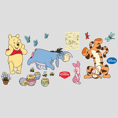 Fathead Winnie the Pooh and Friends Wall Graphic