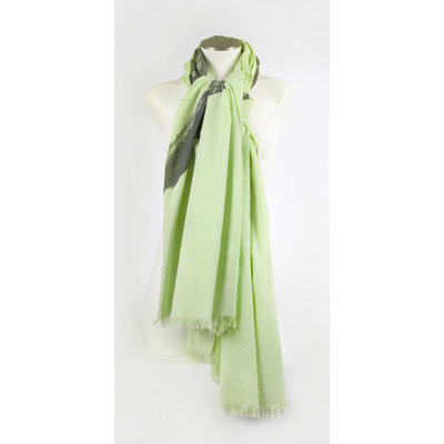 Thomas Paul Dove Cotton Voile Scarf in Lettuce