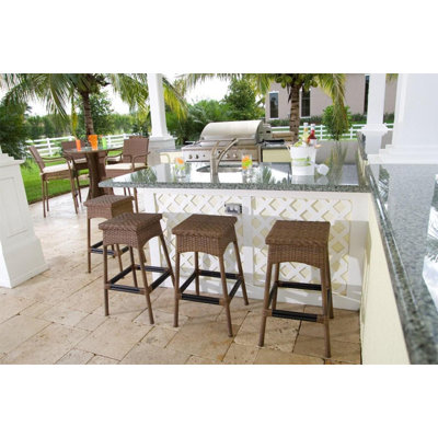 Hospitality Rattan Grenada Short Bar Stool