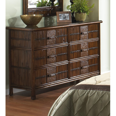 Click To Image : Polynesian 6 Drawer Dresser by Hospitality Rattan Now