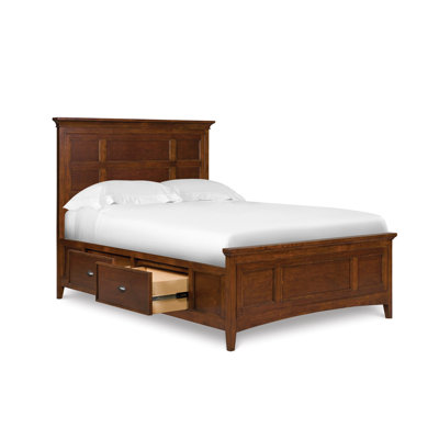 Click To Image : Riley Panel Bed with Partial Storage Rails by Magnussen Furniture Now