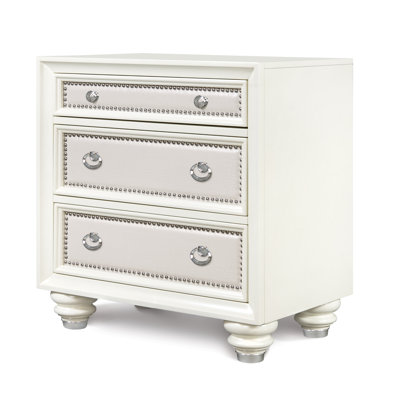 Diamond 3 Drawer Nightstand by Magnussen Furniture -image