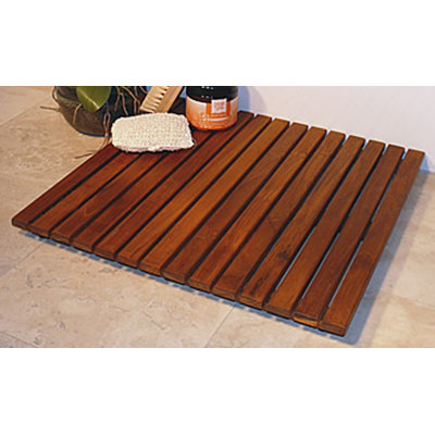 Infinita Corporation Le Spa 24" Square Teak Floor and Shower Tile in Oiled Finish