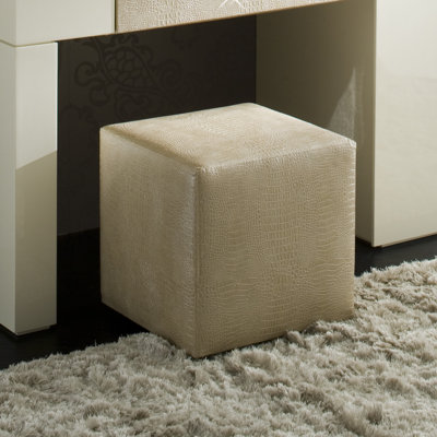 Rossetto USA Diamond Pouf Cube Ottoman