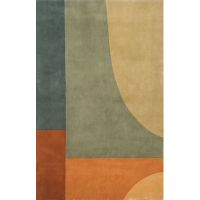 Momeni New Wave Green Multi Rug