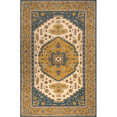 Persian Garden Teal Blue Rug