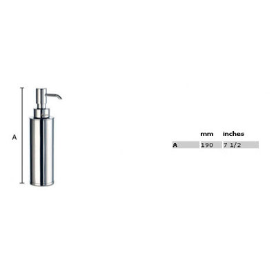Smedbo Outline 7.5" Soap Dispenser in Polished Chrome
