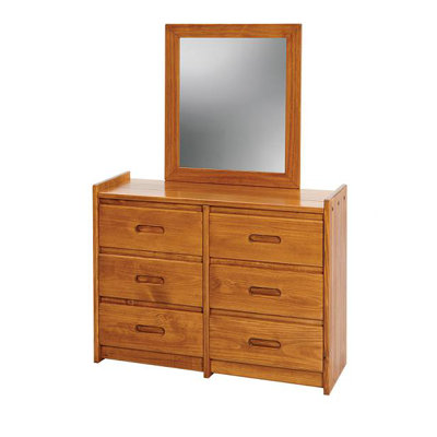 Rustic 6 Drawer Dresser by Sunset Trading -image
