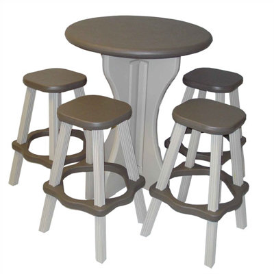 Leisure Accents 5 Piece Bar Height Dining Set