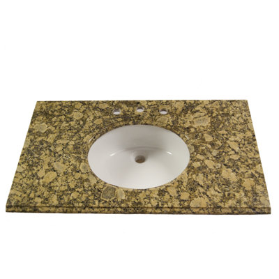 Vintage Stone 22" x 37" Granite Vanity Top with 8" Centers