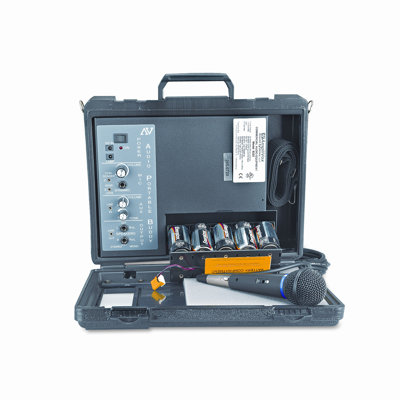 AmpliVox Sound Systems Audio Portable Buddy Professional PA System w/Pro Wired Mic & 15-ft. Cable