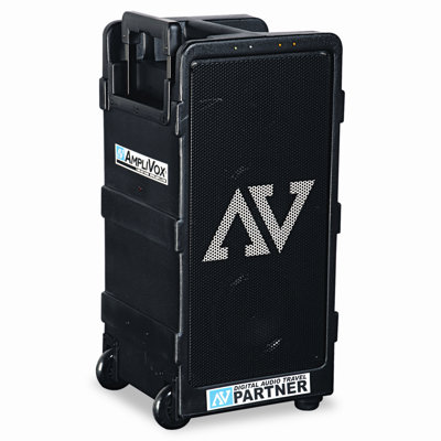 AmpliVox Sound Systems Portable Wireless Digital Travel Partner Public Address System, Black