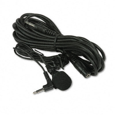 AmpliVox Sound Systems Handsfree Professional Cardioid Lapel Microphone, 40 Cord, 12' Extension Cable                                               