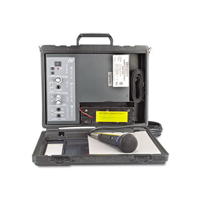 AmpliVox Sound Systems Audio Portable Buddy Professional PA System w/Pro Wired Mic & 15-ft. Cable